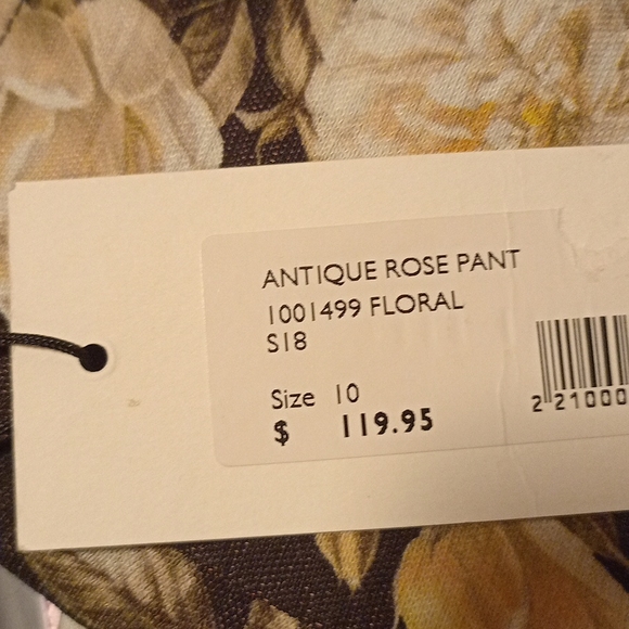 SHEIKE Antique Rose Black Floral Office High Waisted Pants NWT RRP$119.95 - Picture 10 of 12